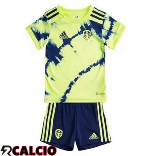 Seconda Maglia Leeds United Bambino Verde Nero 2022/2023
