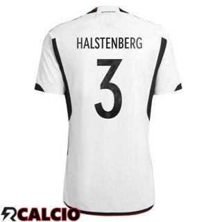 Prima Maglia Germania (HALSTENBERG 3) Nero Bianco Coppa del Mondo 2022