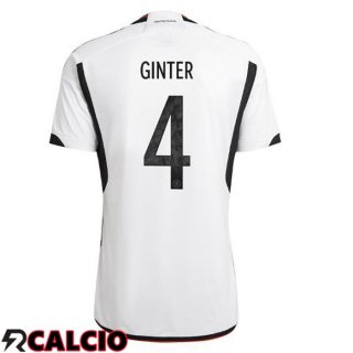 Prima Maglia Germania (GINTER 4) Nero Bianco Coppa del Mondo 2022