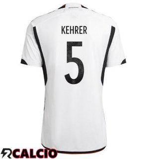 Prima Maglia Germania (KEHRER 5) Nero Bianco Coppa del Mondo 2022