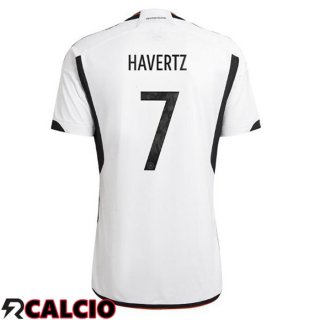 Prima Maglia Germania (HAVERTZ 7 Nero Bianco Coppa del Mondo 2022