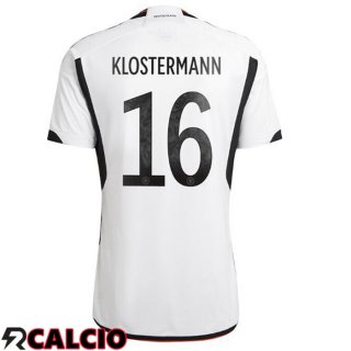 Prima Maglia Germania (KLOSTERMANN 16) Nero Bianco Coppa del Mondo 2022