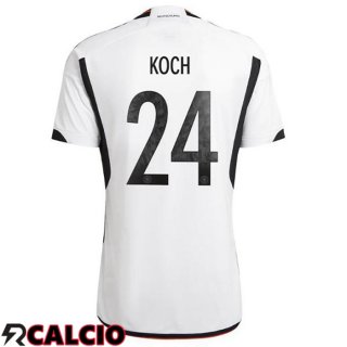 Prima Maglia Germania (KOCH 24) Nero Bianco Coppa del Mondo 2022