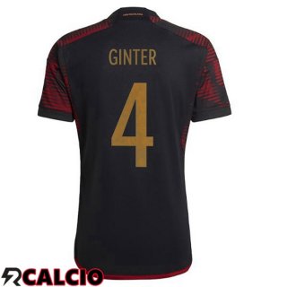Seconda Maglia Germania (GINTER 4) Nero Coppa del Mondo 2022
