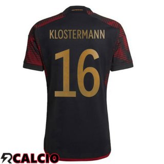 Seconda Maglia Germania (KLOSTERMANN 16) Nero Coppa del Mondo 2022