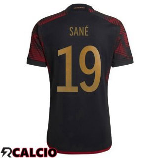 Seconda Maglia Germania (SANÉ 19) Nero Coppa del Mondo 2022