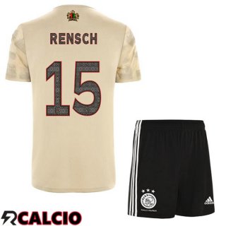 Terza Maglia AFC Ajax (Rensch 15) Bambino Marrone 2022/2023