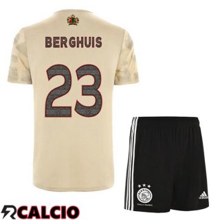 Terza Maglia AFC Ajax (Berghuis 23) Bambino Marrone 2022/2023