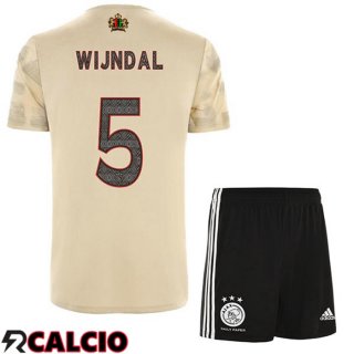 Terza Maglia AFC Ajax (Wijndal 5) Bambino Marrone 2022/2023
