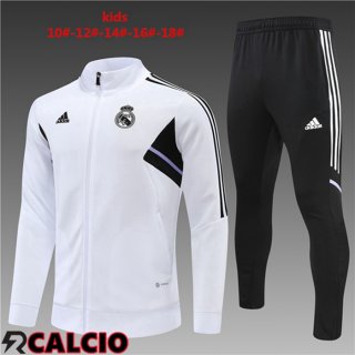 Tuta Calcio - Giacca Real Madrid Bambino Bianco 2022/2023