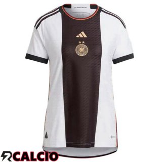 Prima Maglia Germania Donna Nero Bianco Coppa del Mondo 2022