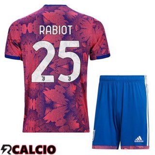Seconda Maglia Juventus (RABIOT 25) Bambino Rosa 2022/2023