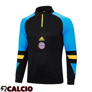 Felpa Allenamento Bayern Monaco Nero Blu 2023/2024