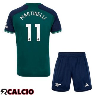 Terza Maglia Arsenal (MARTINELLI 11) Bambino Verde 2023/2024