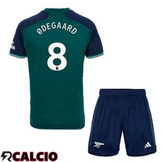 Terza Maglia Arsenal (ØDEGAARD 8) Bambino Verde 2023/2024