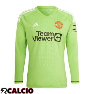 Maglia Manchester United Portiere Manica Lunga Verde 2023/2024