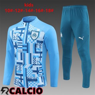 Insieme Tuta Calcio Marsiglia OM Bambino Blu 2024/2025