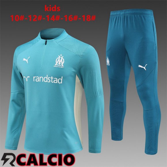 Insieme Tuta Calcio Marsiglia OM Bambino Blu 2024/2025