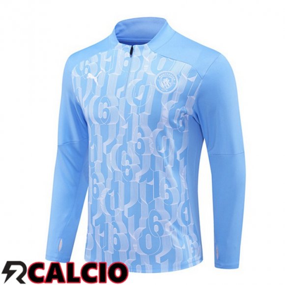 Felpa Allenamento Manchester City Blu 2024/2025