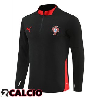 Felpa Allenamento Portogallo Nero 2025/2026