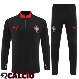 Insieme Tuta Calcio Portogallo Nero 2025/2026