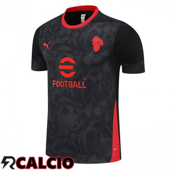 T Shirt Allenamento AC Milan Nero 2025/2026