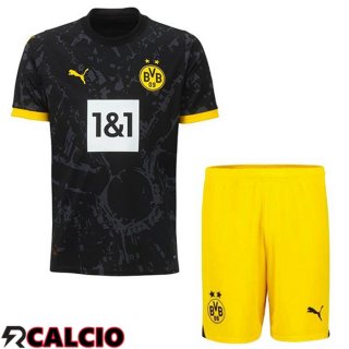 Seconda Maglia Dortmund BVB Bambino Nero 2023/2024