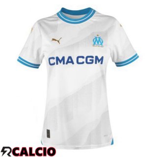 Prima Maglia Marsiglia OM Donna Bianco 2023/2024