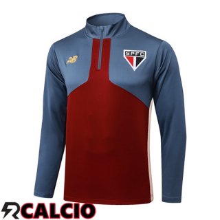 Felpa Allenamento Sao Paulo FC Rosso Grigio 2025/2026
