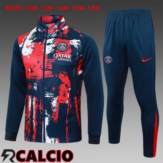 Insieme Tuta Calcio - Giacca Paris PSG Bambino Blu Reale 2024/2025