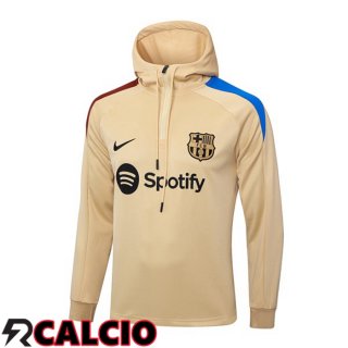 Felpa Con Cappuccio FC Barcellona Giallo 2024/2025
