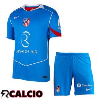 Terza Maglia Atletico Madrid Bambino Blu 2025/2026