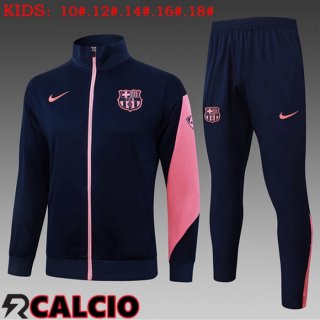 Insieme Tuta Calcio - Giacca FC Barcellona Bambino Blu Reale 2025/2026