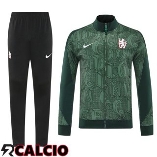 Insieme Tuta Calcio - Giacca FC Chelsea Verde 2025/2026