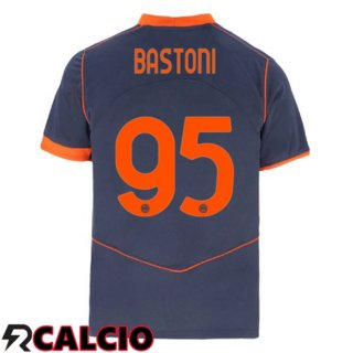 Terza Maglia Inter Milan (BASTONI 95) Grigio 2025/2026
