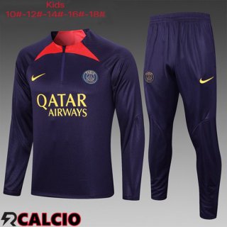 Insieme Tuta Calcio Paris PSG Bambino Viola 2023/2024