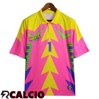 Maglie Calcio Messico Retro Portiere Rosa/Giallo