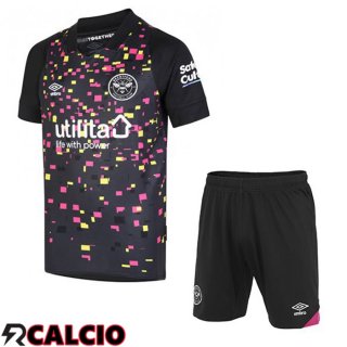 Terza Maglia Brentford FC Bambino Nero 2022/2023