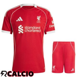 Prima Insieme Maglia Liverpool + Pantaloncini 2025/2026