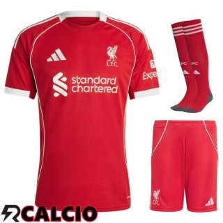 Prima Insieme Maglia Liverpool (Pantaloncini + Calzini) 2025/2026