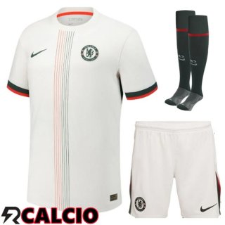 Seconda Insieme Maglia Chelsea (Pantaloncini + Calzini) 2025/2026