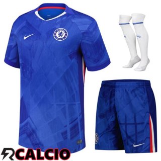 Prima Insieme Maglia Chelsea (Pantaloncini + Calzini) 2025/2026