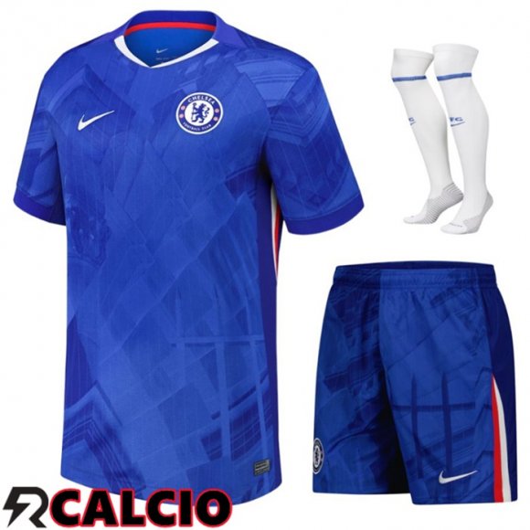 Prima Insieme Maglia Chelsea (Pantaloncini + Calzini) 2025/2026