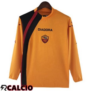 Prima Maglia AS Roma Retro Manica Lunga Arancione 2005-2006