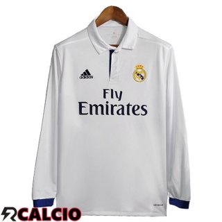 Prima Maglia Real Madrid Retro Manica Lunga 2016/2017