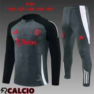 Insieme Tuta Calcio Manchester United Bambino Grigio 2024/2025