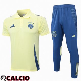 Insieme Polo AFC Ajax + Pantaloni Giallo 2024/2025