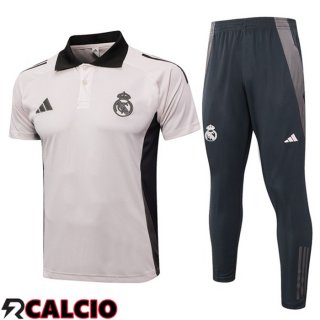 Insieme Polo Real Madrid + Pantaloni Grigio 2024/2025