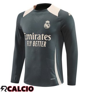 Felpa Allenamento Real Madrid Grigio 2024/2025