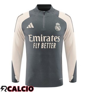 Felpa Allenamento Real Madrid Grigio 2024/2025